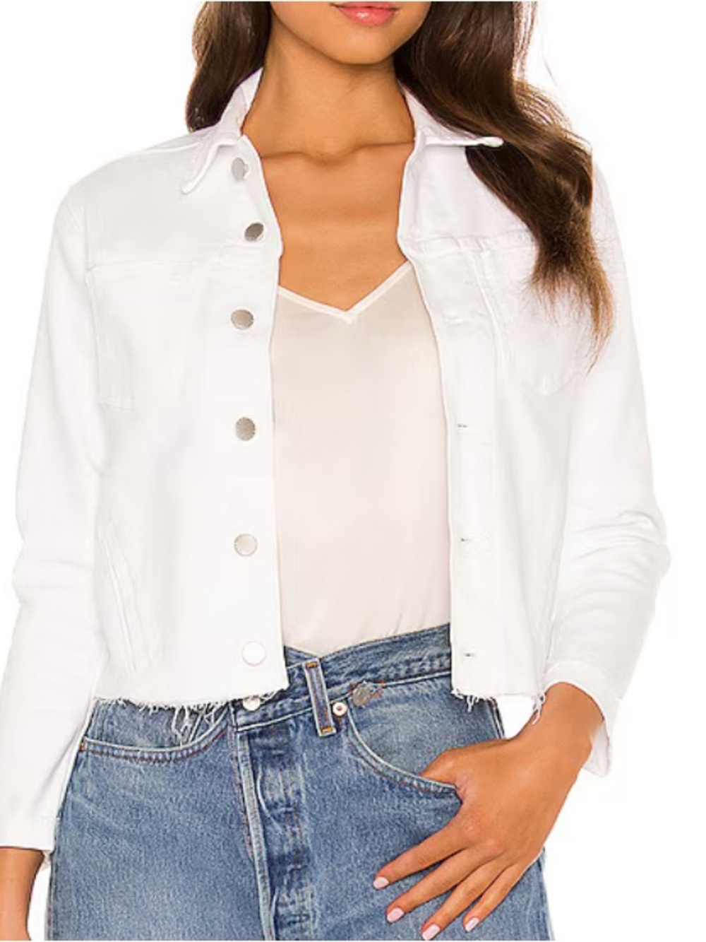 L’Agence Janelle Slim Jacket in Blanc Size M